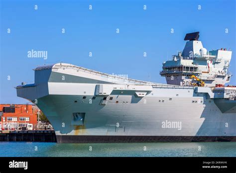 Queen Elizabeth Aircraft Carrier at Night